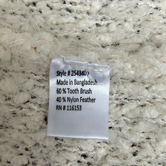 5/$25 Poof Apparel soft cozy ivory hooded long duster cardigan size small - Picture 7 of 11